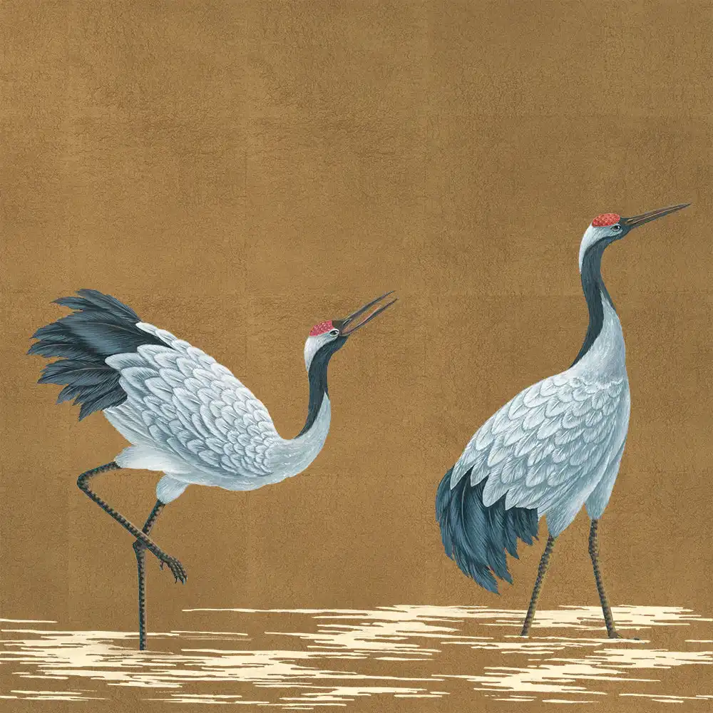Cranes Peel + Stick Wallpaper