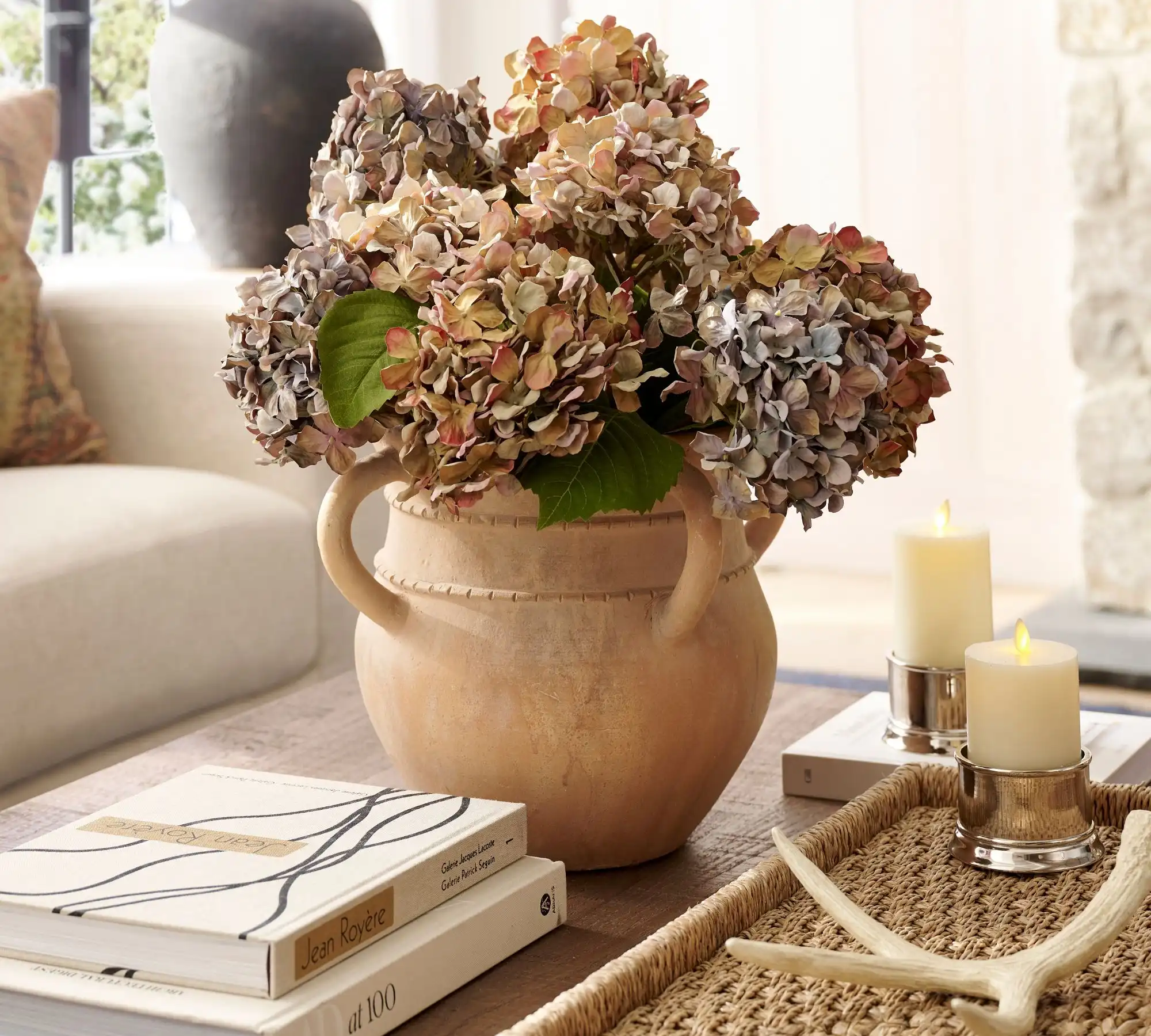 Faux Turning Hydrangea