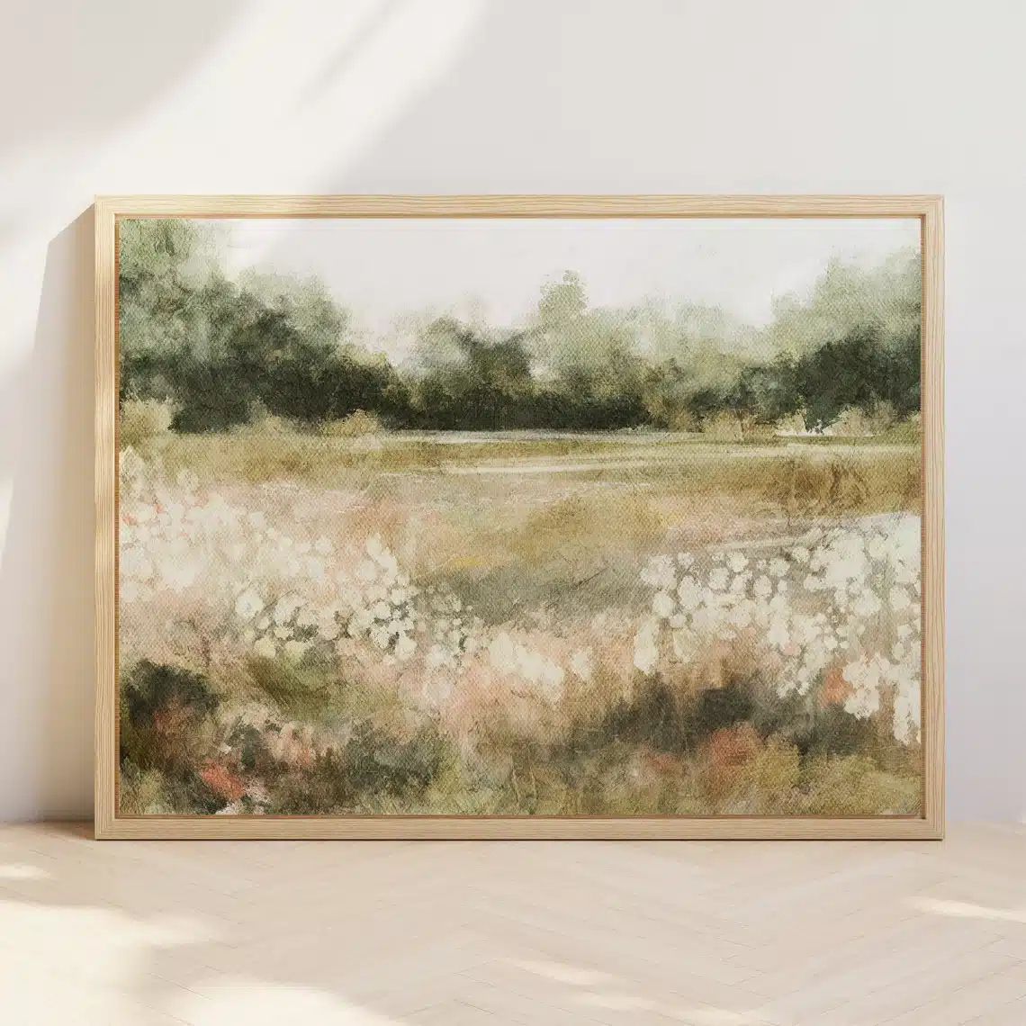 Flower Field Landscape Print