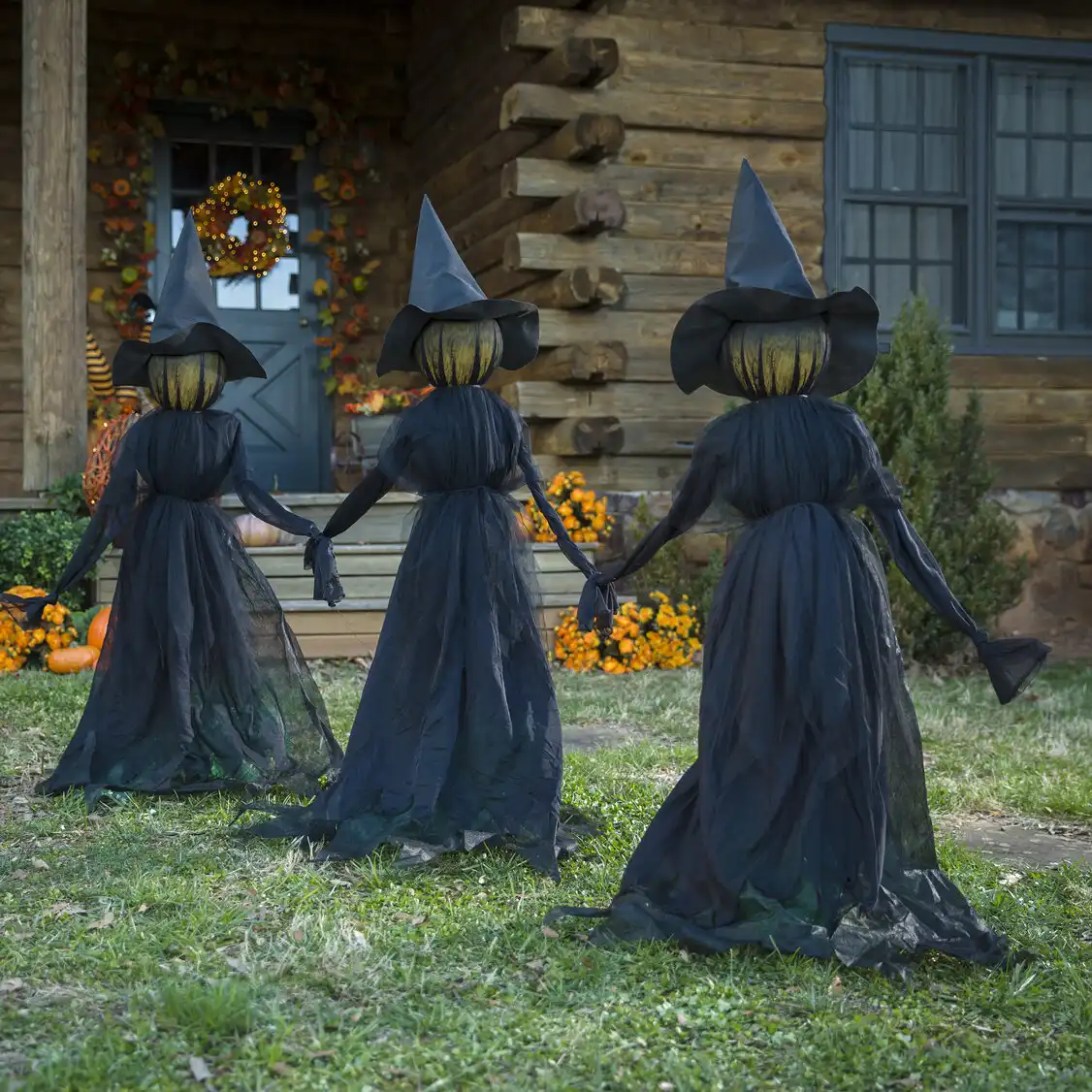 Lighted Witch Outdoor Stakes