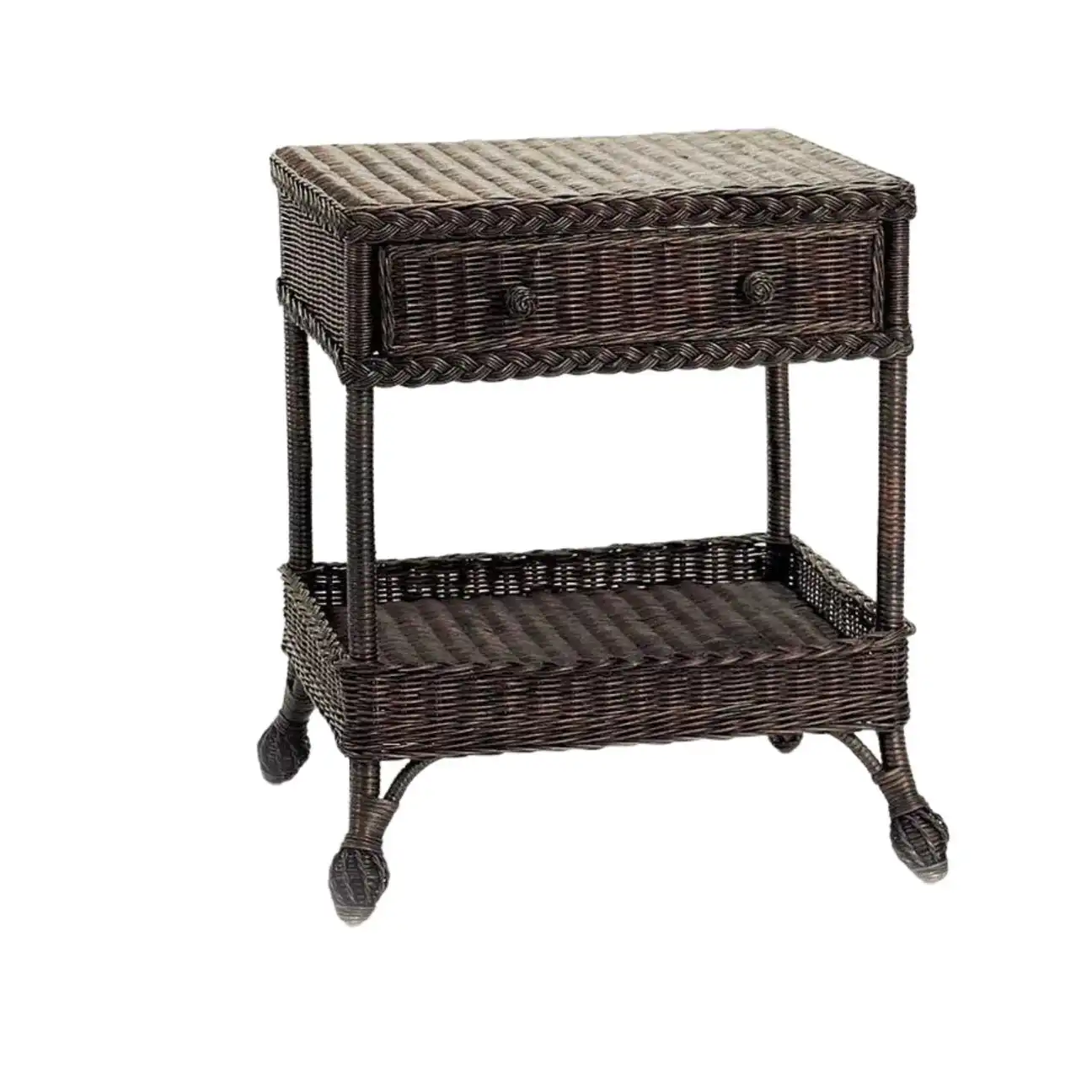 Harvested Rattan End Table