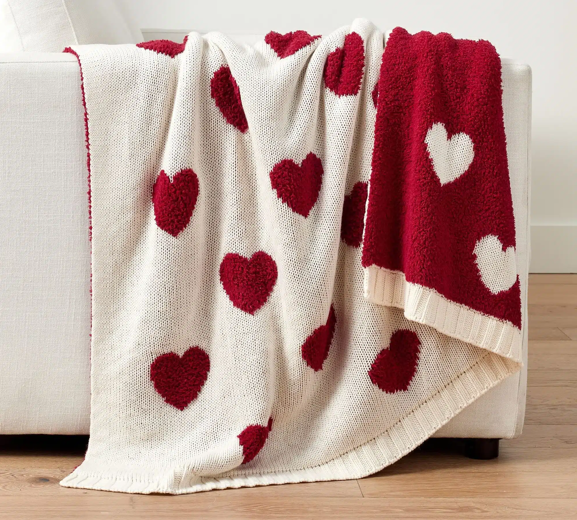 Heart Jacquard Blanket