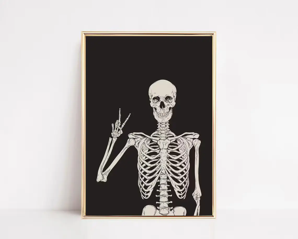 Skeleton Printable Wall Art