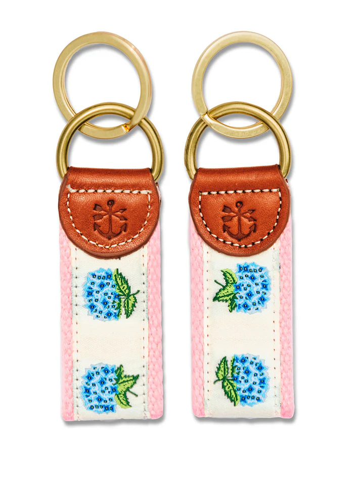 Hydrangea Key Fob