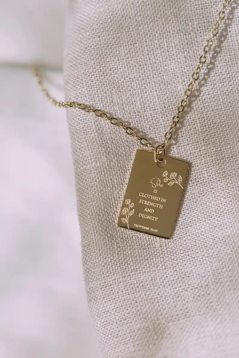 Proverbs Necklace