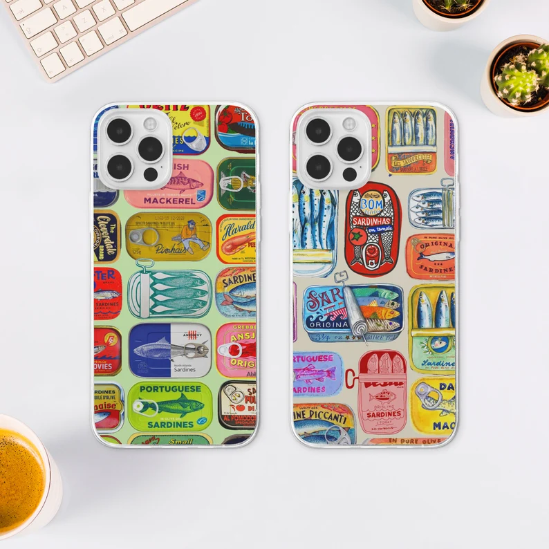 Retro Sardine iPhone Case