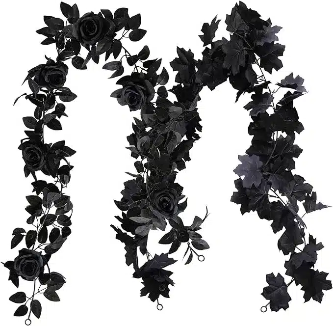 Black Rose Vine Garland