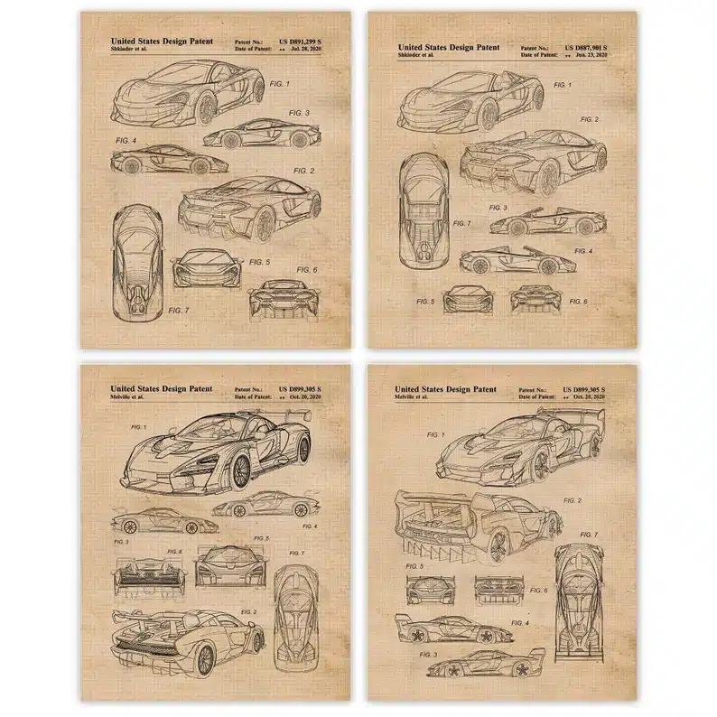 McLaren Patent Prints