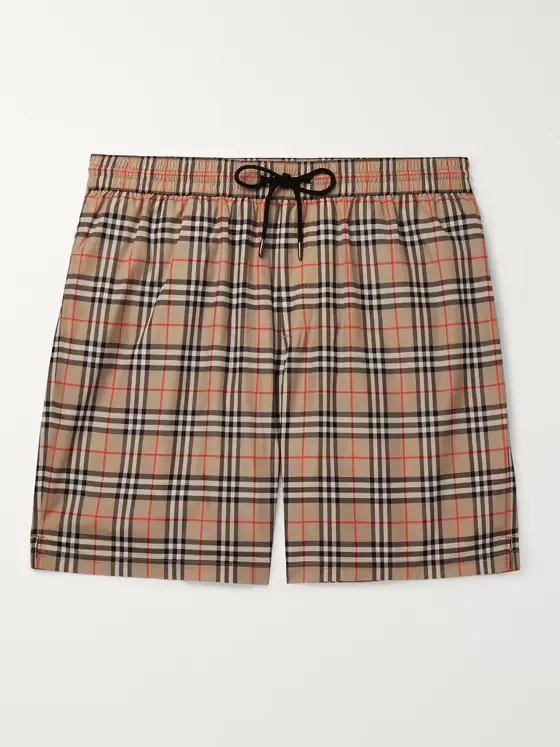 Checked Swim Shorts