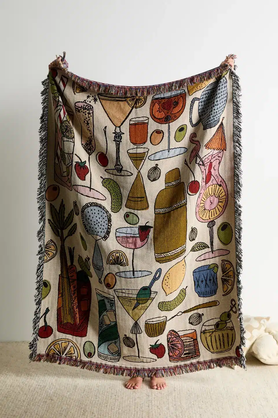 Cocktail Tapestry Throw Blanket