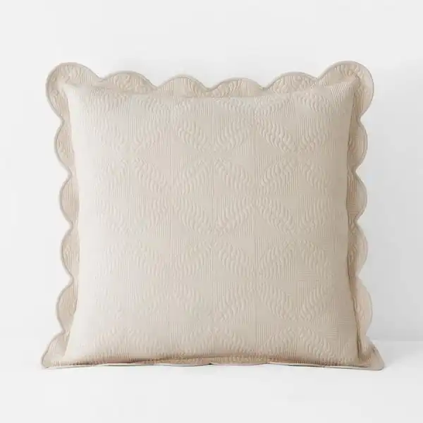 Quilted Scalloped Pillow
